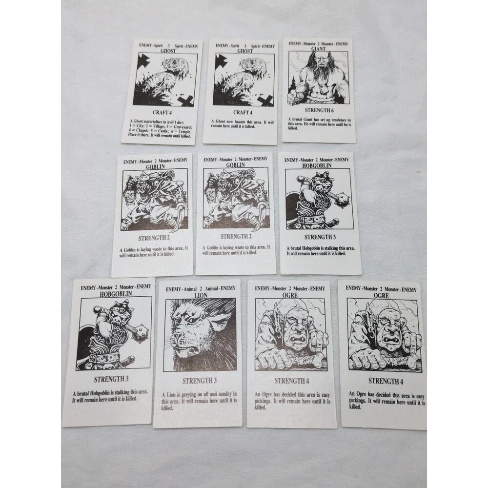 Set Of (104) Talisman 1st Edition Adventure Cards